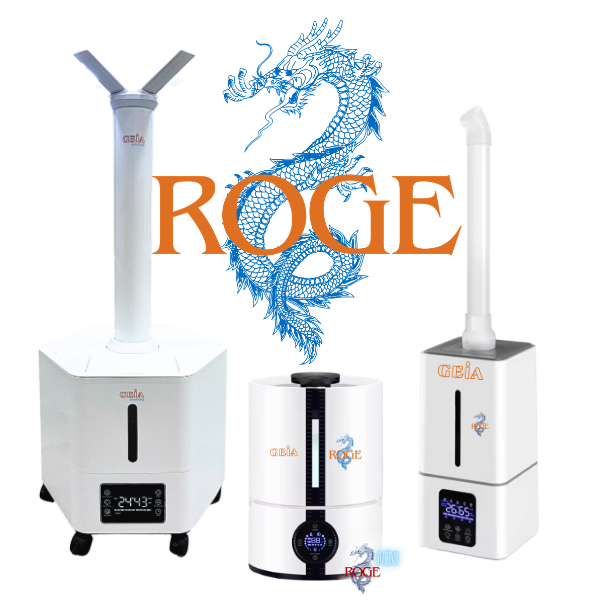 ROGE set-in-place dry misting units