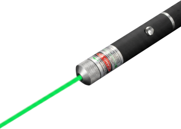 Green laser application aid