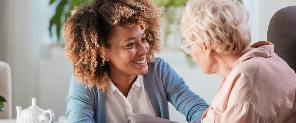 Long-term care caregiver and resident